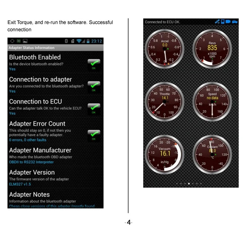 ELM327 V2.1 OBD2 Scanner Bluetooth Ferramenta de diagnóstico de carro para Android / IOS Leitor de código Detector de falhas automotivas