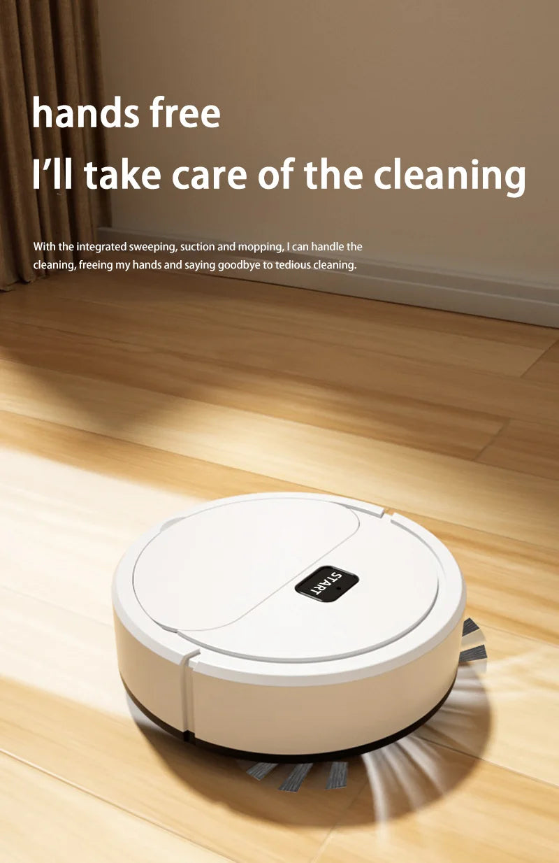 Xiaomi Smart Sweeping Robot Mini Aspirador de pó silencioso Varredor Mop Escova 5 em 1 Máquina de limpeza multifuncional para casa