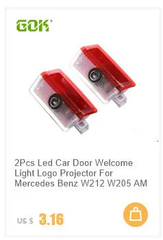 2 peças Porta do carro Led Luz Sombra Fantasma, Lâmpada de Boas-vindas para Dodge Charger, Acessórios Automotivos Luzes de Projetor Laser