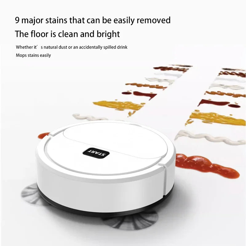 Xiaomi Smart Sweeping Robot Mini Aspirador de pó silencioso Varredor Mop Escova 5 em 1 Máquina de limpeza multifuncional para casa