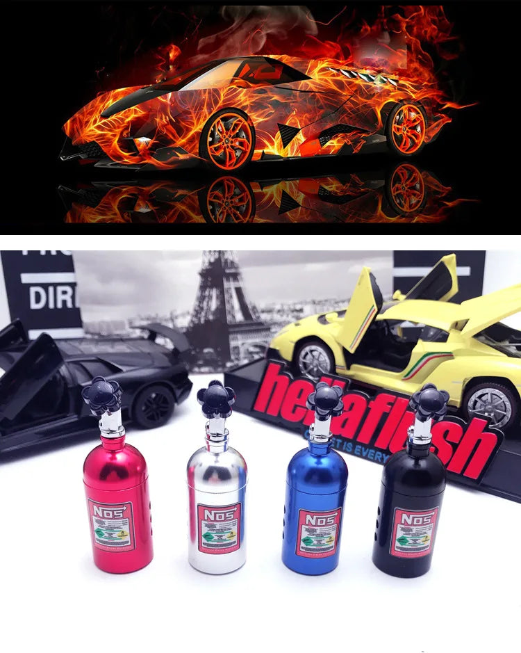 Venda quente carro ambientador NOS nitrogênio garrafa ventilação de ar aroma terapia, perfume aromatizante, fragrâncias e acessórios