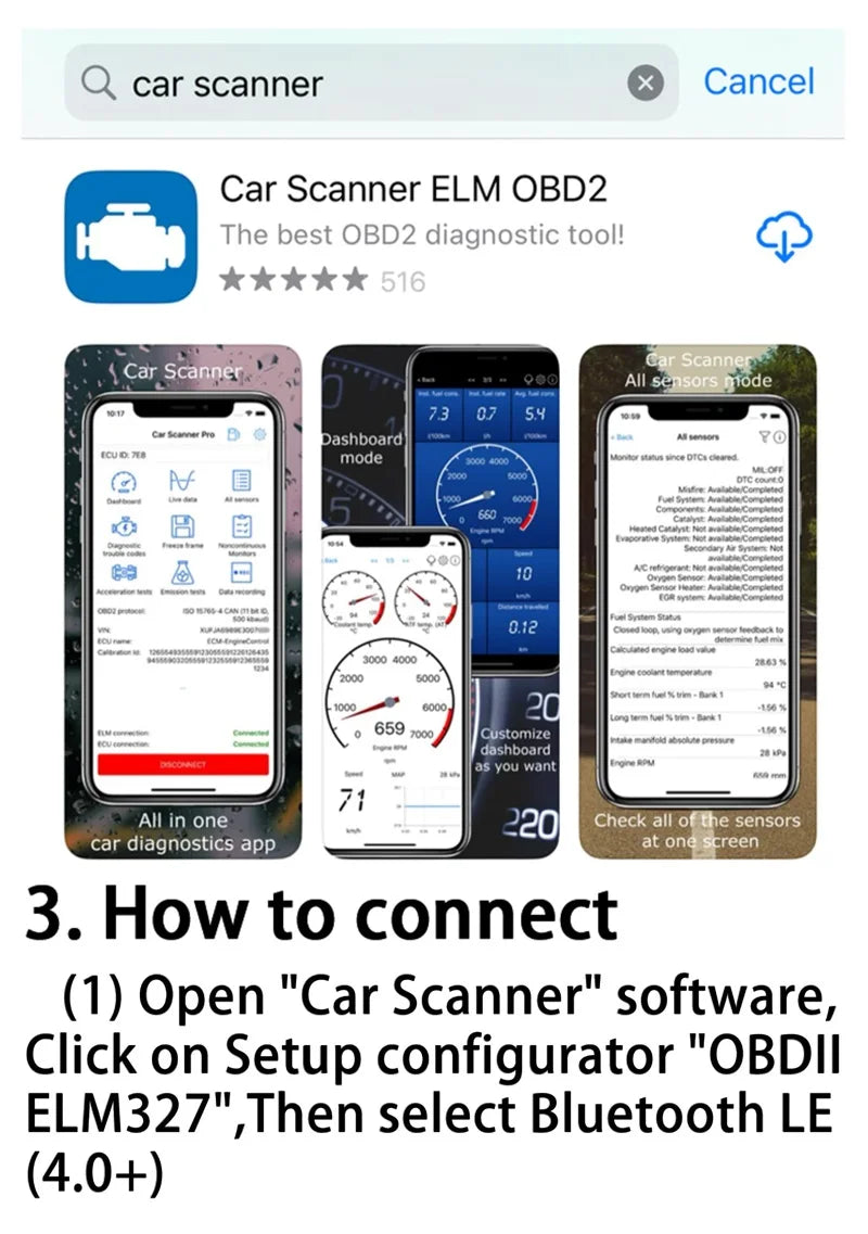 ELM327 V2.1 OBD2 Scanner Bluetooth Ferramenta de diagnóstico de carro para Android / IOS Leitor de código Detector de falhas automotivas