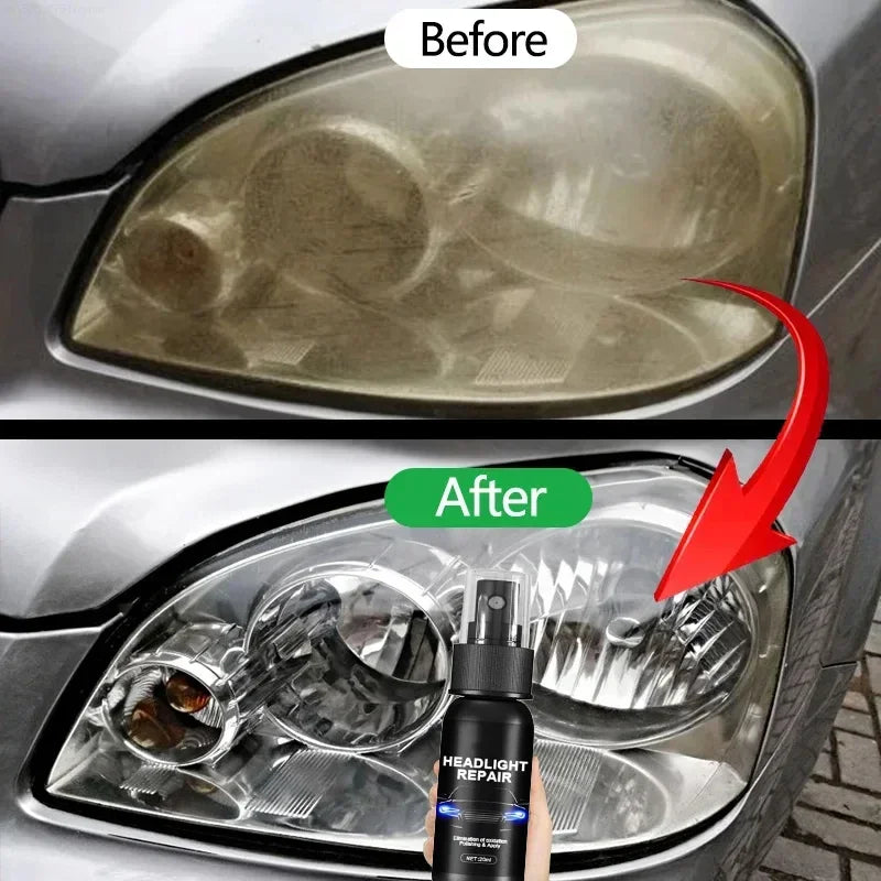 Líquido de reparo de farol de carro universal, resistente ao calor de longa duração, agente de reparo de renovação de proteção, polimento de arranhões