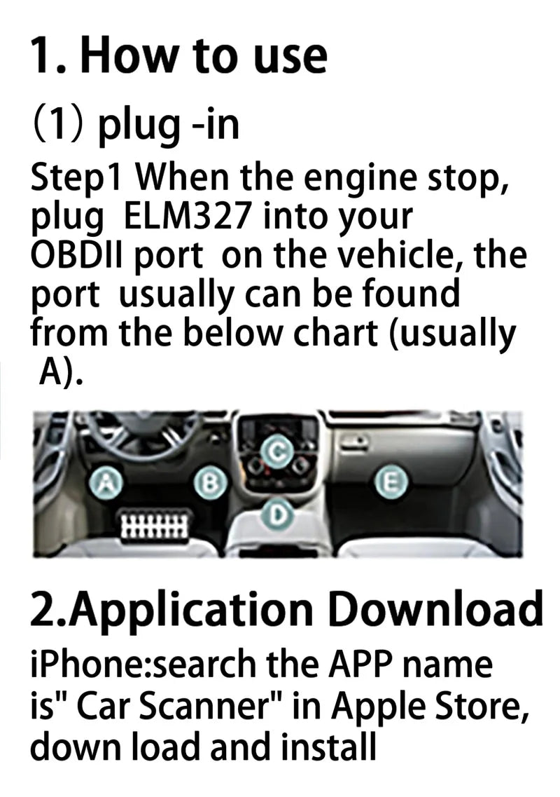 ELM327 V2.1 OBD2 Scanner Bluetooth Ferramenta de diagnóstico de carro para Android / IOS Leitor de código Detector de falhas automotivas