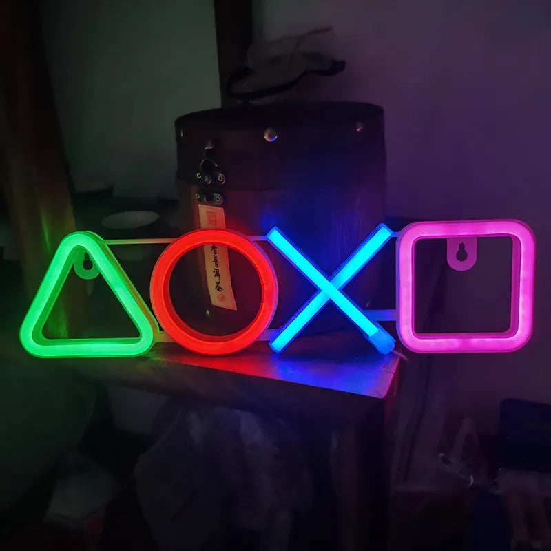 Neon Signs for Bedroom Wall Decor USB Powered Switch LED Neon Light for Game Room Living Room Teen Gamer Room Decoration