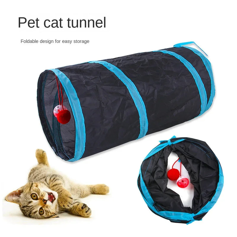 Gato Túnel Dobrável, Pet Suprimentos para gato S T Y Passar jogar Túnel Brinquedo para Gato Barril de Perfuração Respirável para Interior