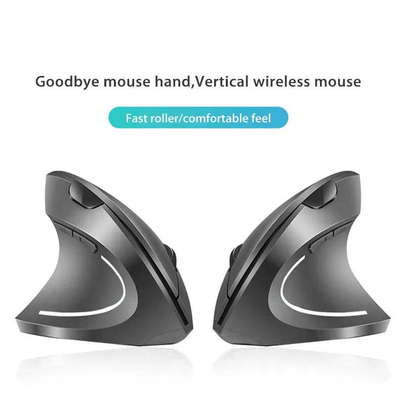 XIAOMI Wireless Vertical Mouse Bluetooth 2.4GHz Ergonômico Gaming Mouses 1600DPI Ajustável Escritórios Teclados Eletrônicos Ópticos