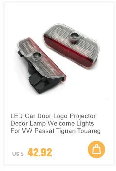 2 peças Porta do carro Led Luz Sombra Fantasma, Lâmpada de Boas-vindas para Dodge Charger, Acessórios Automotivos Luzes de Projetor Laser