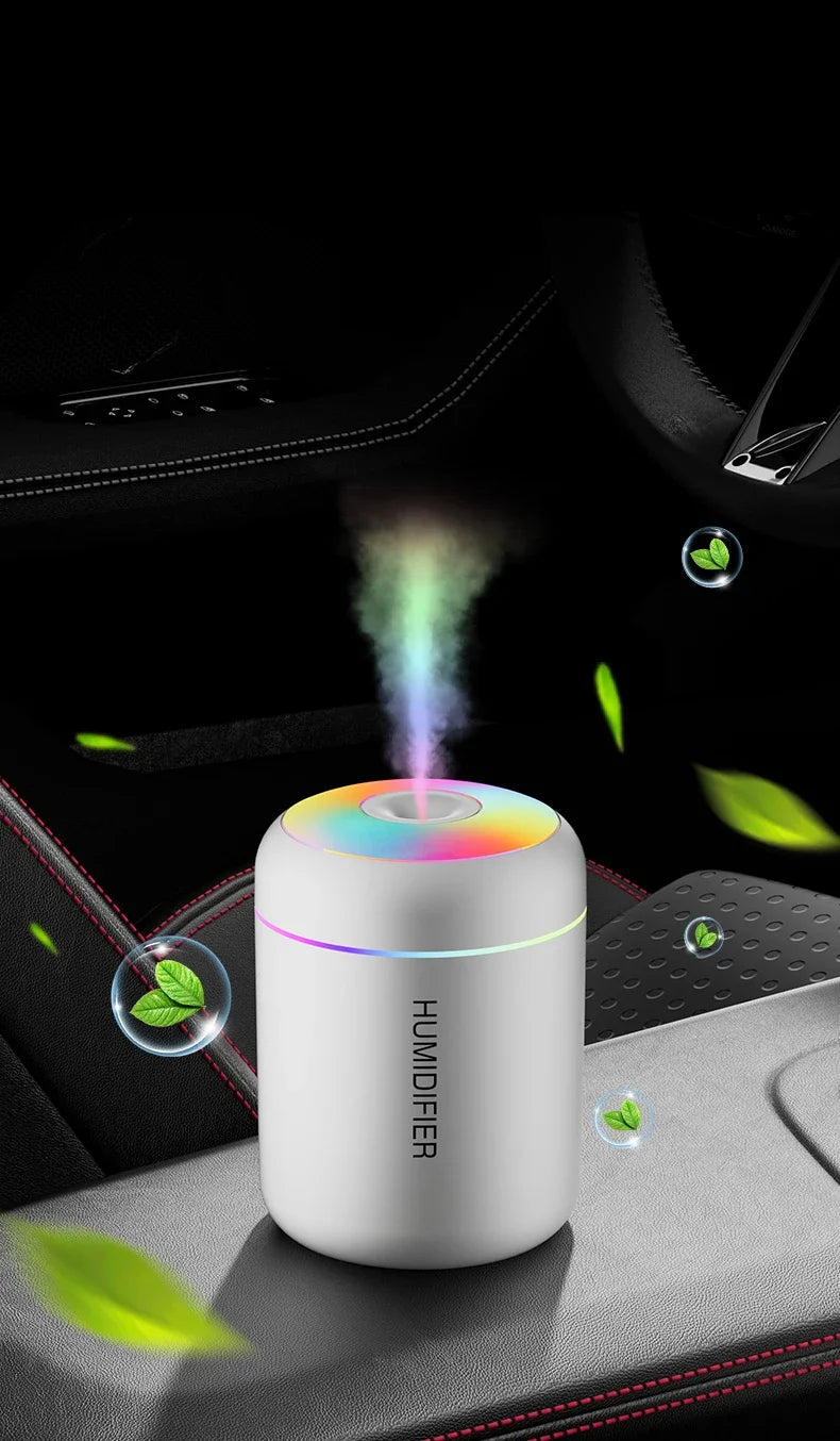 Mini umidificador de ar 180ML USB difusor de aroma elétrico purificador de óleo essencial aroma terapia névoa criador luzes para carro casa quarto