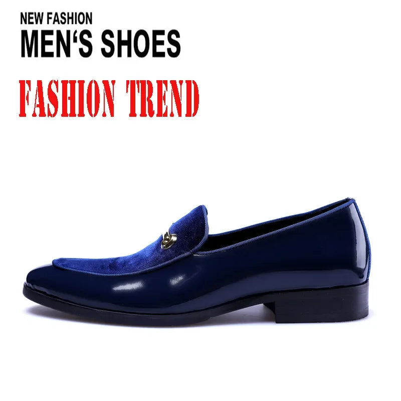 ZapatosPara HombreSapatos sociais masculinos OutonoLuxo vestido masculinoSapatos de couro da moda Sapatos baixos masculinos italianos Sapatos casuais de negócios Mocassim