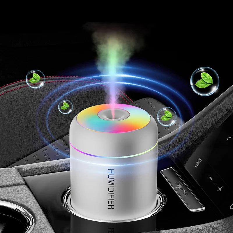 Mini umidificador de ar 180ML USB difusor de aroma elétrico purificador de óleo essencial aroma terapia névoa criador luzes para carro casa quarto