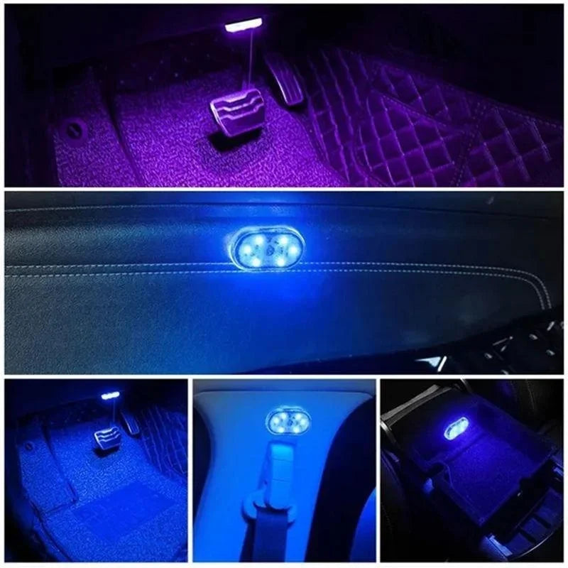 Wireless Led Lights for Car Interior, Car Led Lights Interior, USB Rechargeable Automotive Neon Accent Light