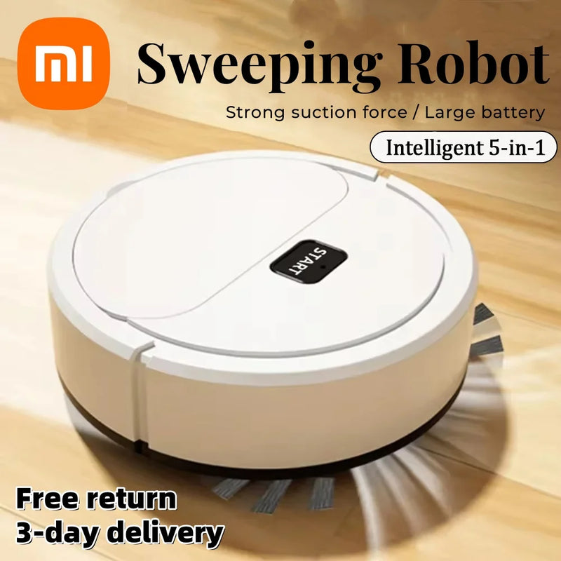 Xiaomi Smart Sweeping Robot Mini Aspirador de pó silencioso Varredor Mop Escova 5 em 1 Máquina de limpeza multifuncional para casa