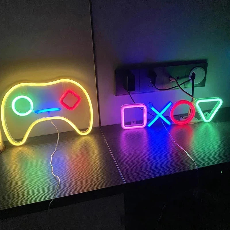 Neon Signs for Bedroom Wall Decor USB Powered Switch LED Neon Light for Game Room Living Room Teen Gamer Room Decoration