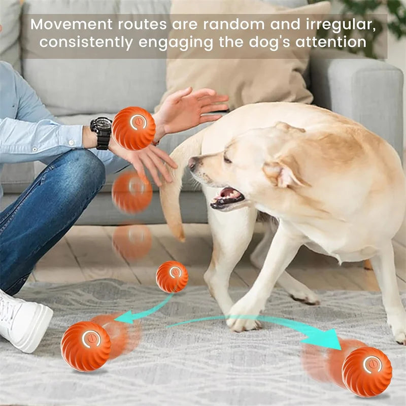 Smart Dog Toy Ball Electronic Interactive Pet Toy Moving Ball USB Automatic Moving Bouncing for Puppy Birthday Gift Cat Products