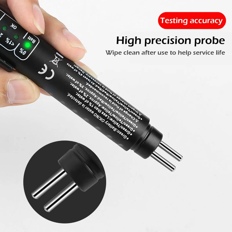 Universal Brake Fluid Tester Accurate Oil Quality Diagnostic Tools LED Indicator Liquid Testing Pen Automotive Brake Oil tester